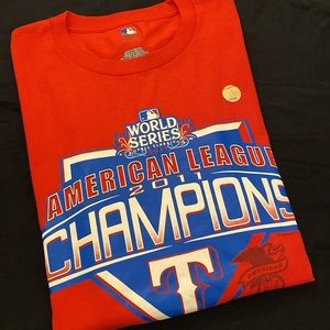 2011 Texas Rangers American League Championship Series Tee NEW Deadstock